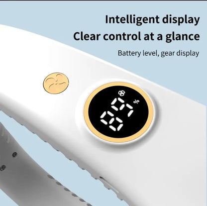 Portable LED NECK FAN WITH 5 SPEED ADJUSTMENT